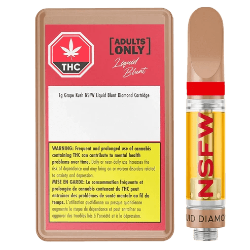 Adults Only Bumpin' Blue Raspberry NSFW Vape Cartridge