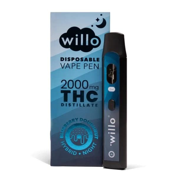 Willo 2g Blueberry Doughnut THC Disposable Vape Pen