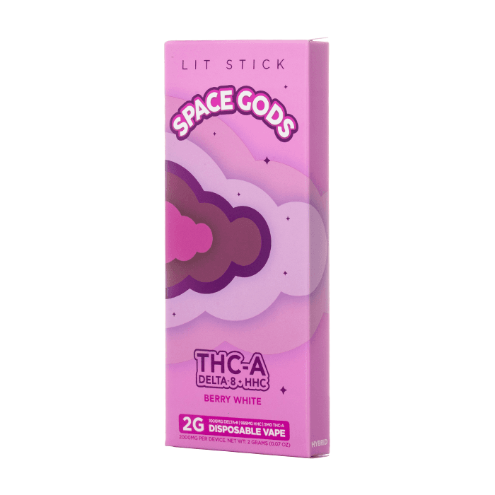 Space Gods Lit Sticks 3g THCA Disposable Vape Pen with dual coils and smart screen
