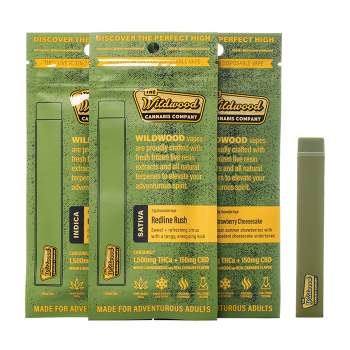 Wildwood 2g THCA Live Resin Disposable Vape Pen Premium Quality