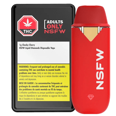 Adults Only Cheeky Cherry NSFW 1g Liquid Diamond Sativa Vape Cartridge